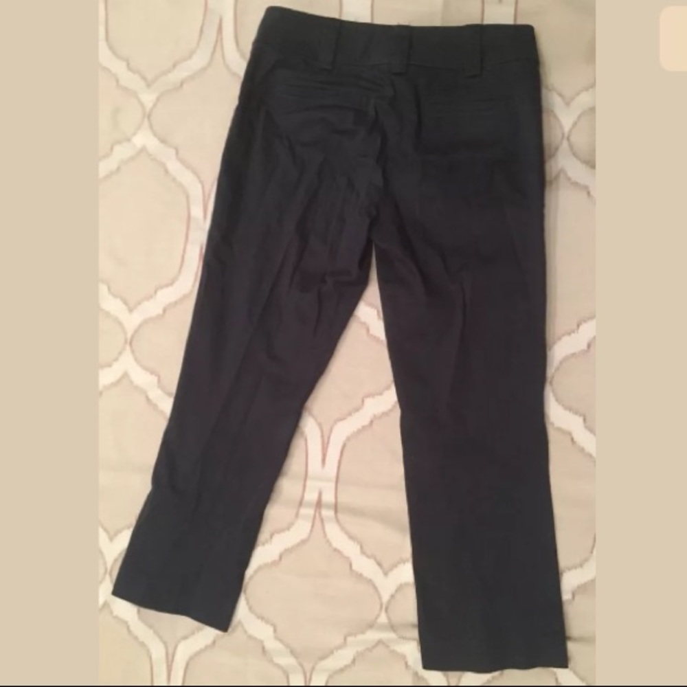 Tory Burch Navy Cropped Ankle Pants Slacks, sz 4